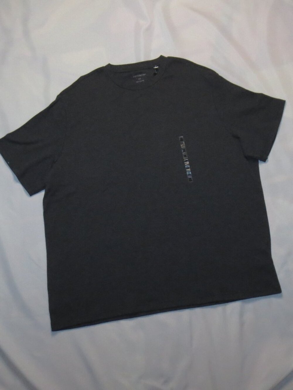 NWT CROFT & BARROW mens SHIRT gray RIBBED top CREW NECK SIZE XXL